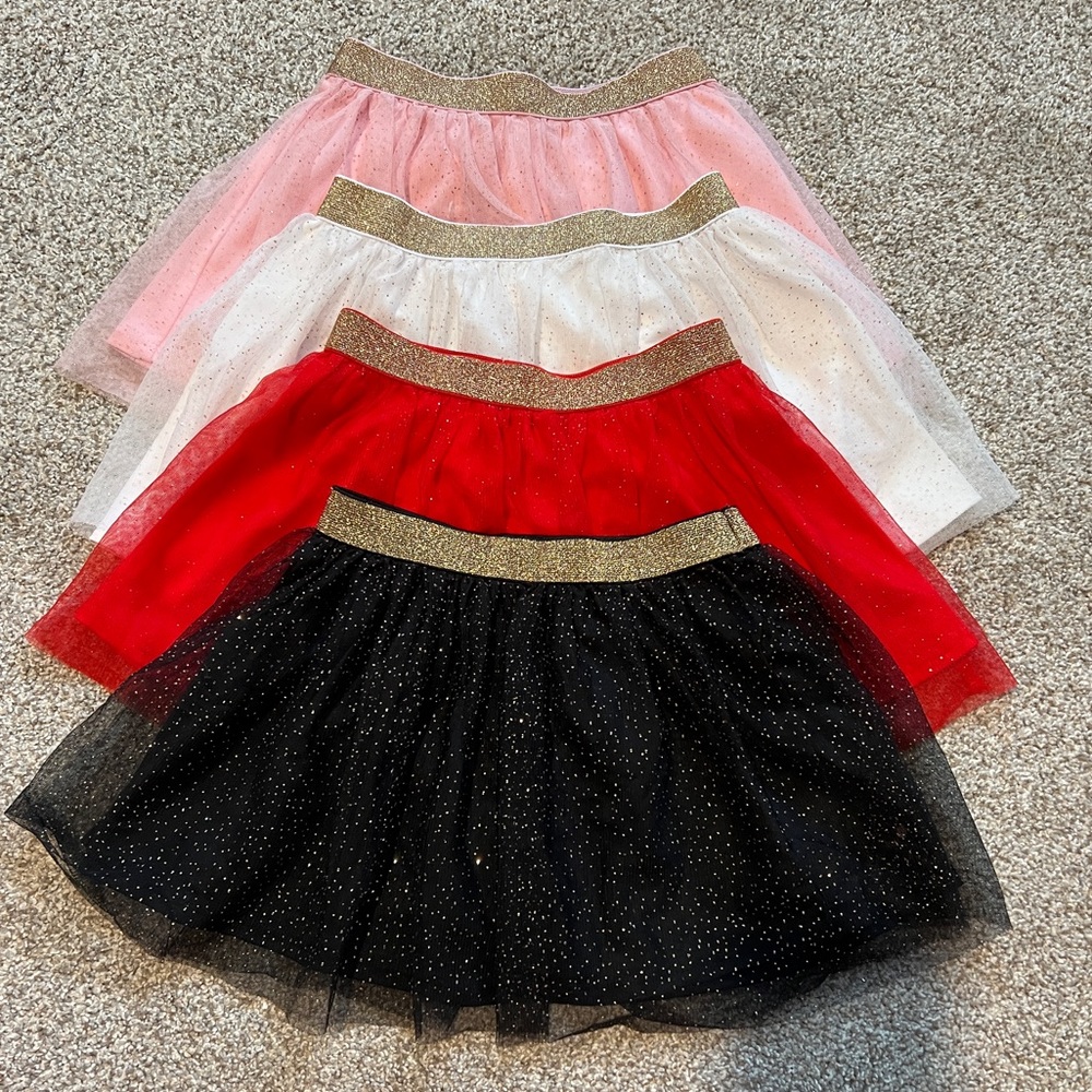 LIKE NEW Epic Threads Toddler Glitter Tutu Skirt (4T) - BUNDLE